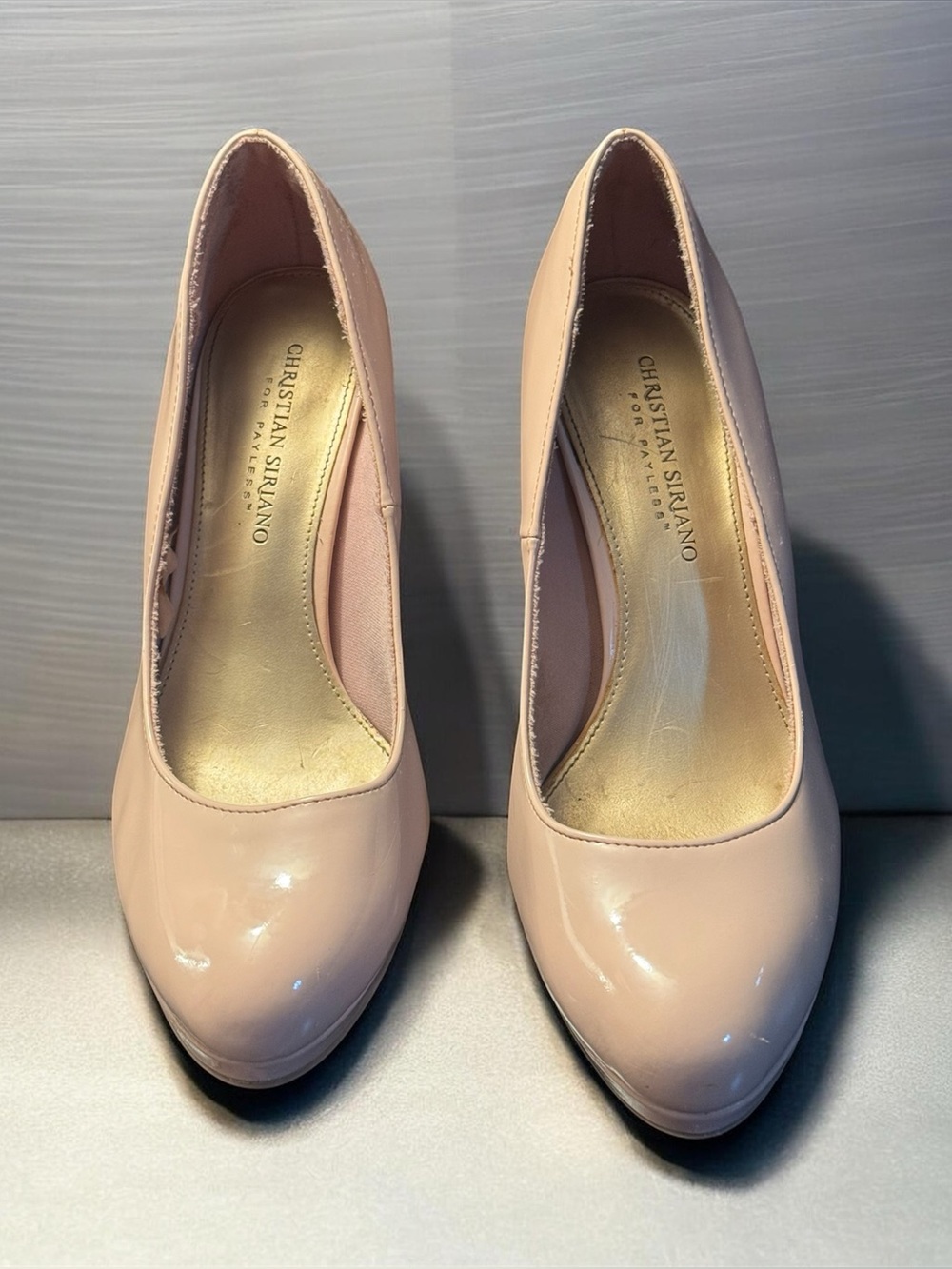 Christian Siriano baby pink heels